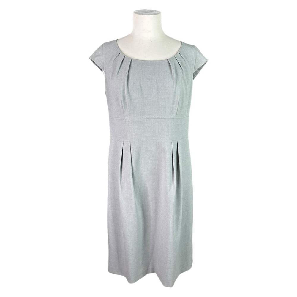 Calvin Klein back Zip Lined Classic Gray Dress 12